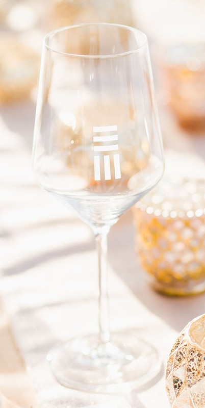 Logo Wine Glass, Small
