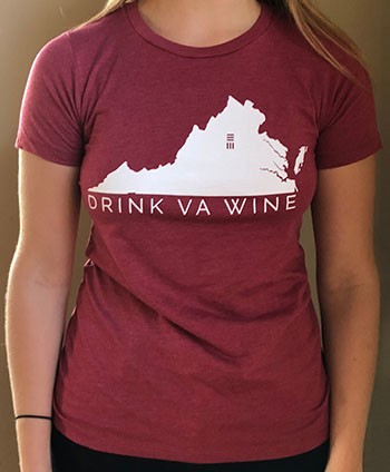 Ladies Scarlet DrinkVA Tshirt Image